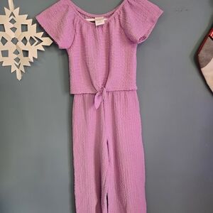 Jumping Beans Lilac Off-Shoulder Jumpsuit
